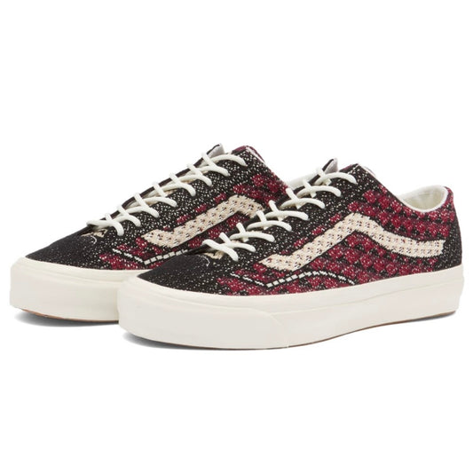 *New* Vans Lx Old Skool 36 Ek Sneaker - Size 9.5M/11W - Geo Check Bordeaux - VN000EFKBRD