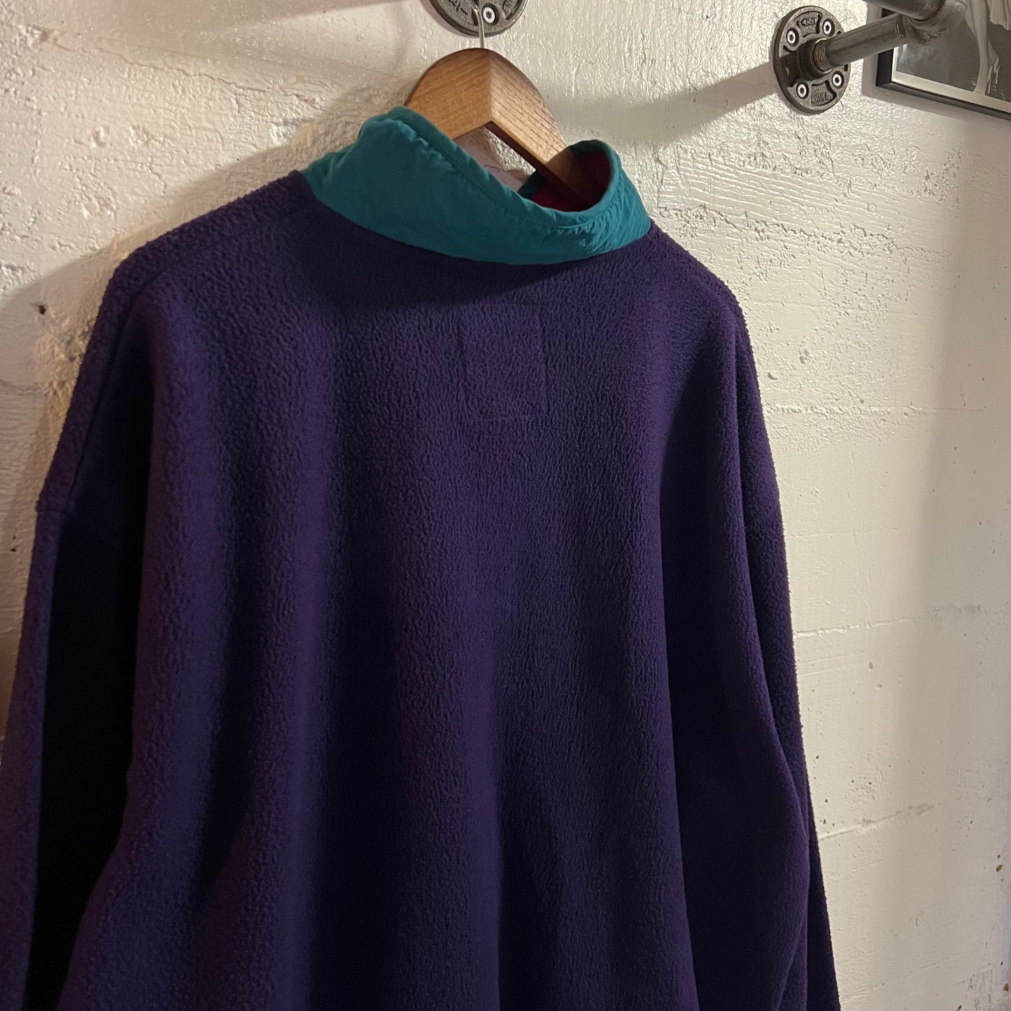 Vintage Venezia Vitale Zip Up Fleece Jacket - Size XL - Purple/Teal/Pink