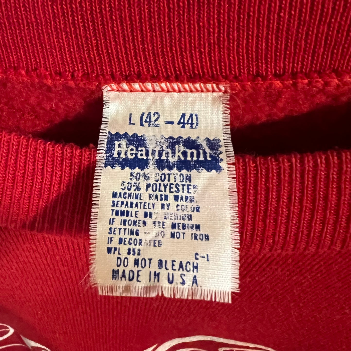 Vintage 80’s Coca-Cola Classic Raglan Crewneck Sweatshirt - Size Large - Made In USA - Red/White
