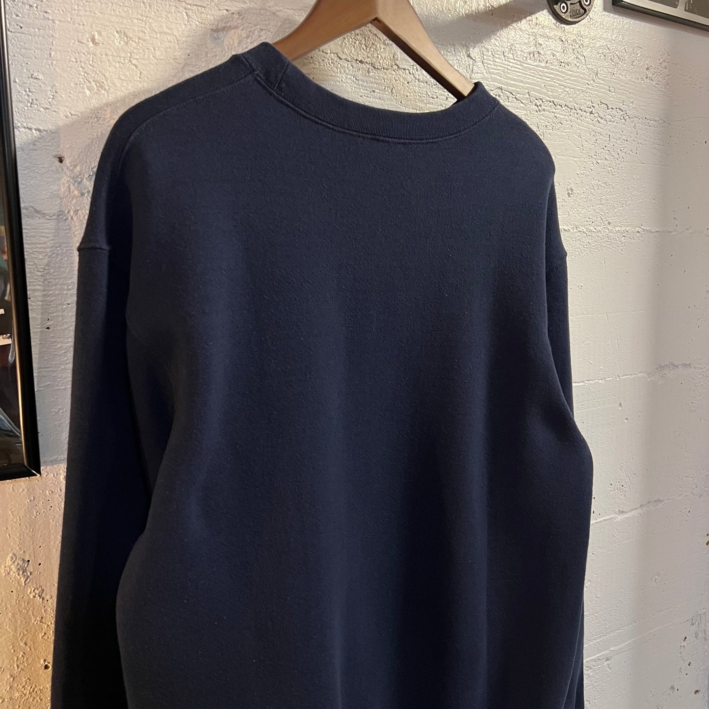 Vintage 90's U.S. Navy Mom Collegiate Navy Seal Crewneck Sweatshirt - Size XL - Made In USA - Navy