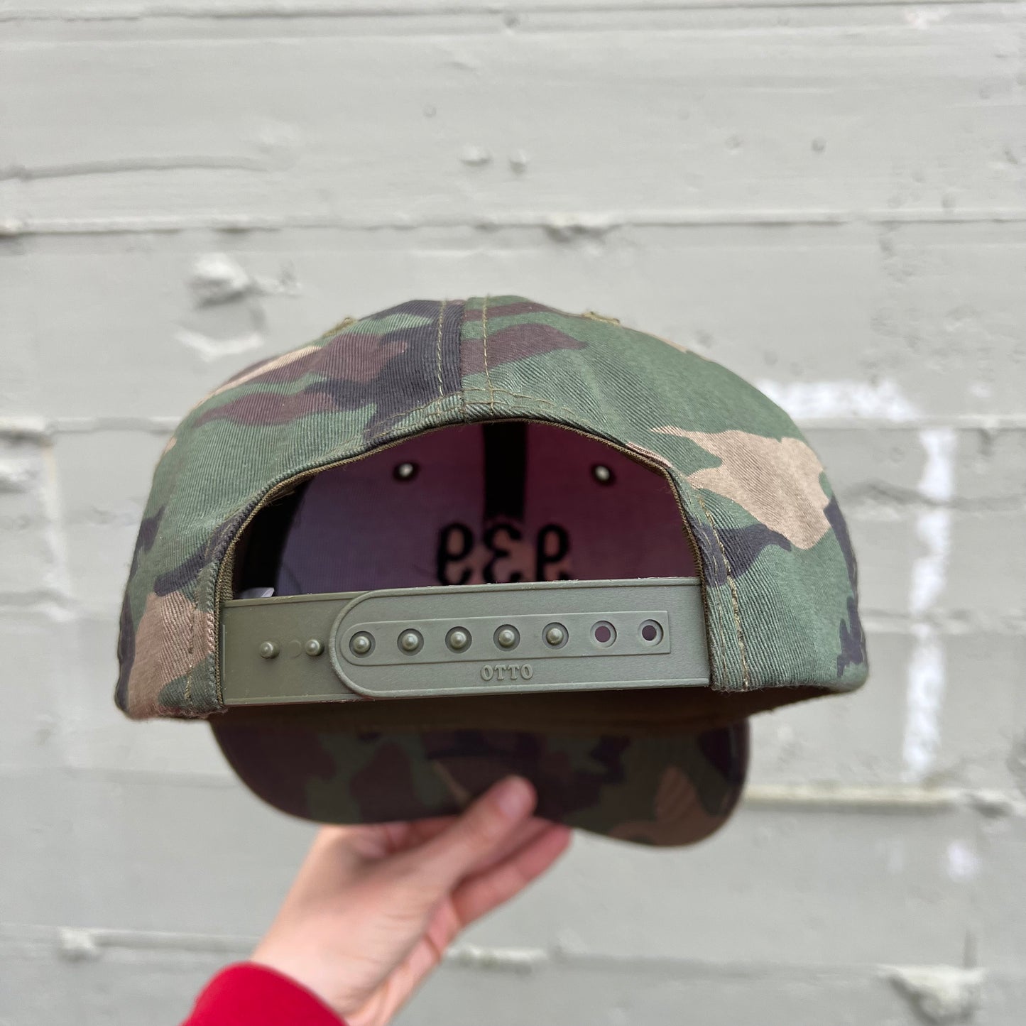 Vintage 939th Civil Engineer Squadron Woodland Camo Snapback Hat - O/S - Camouflage