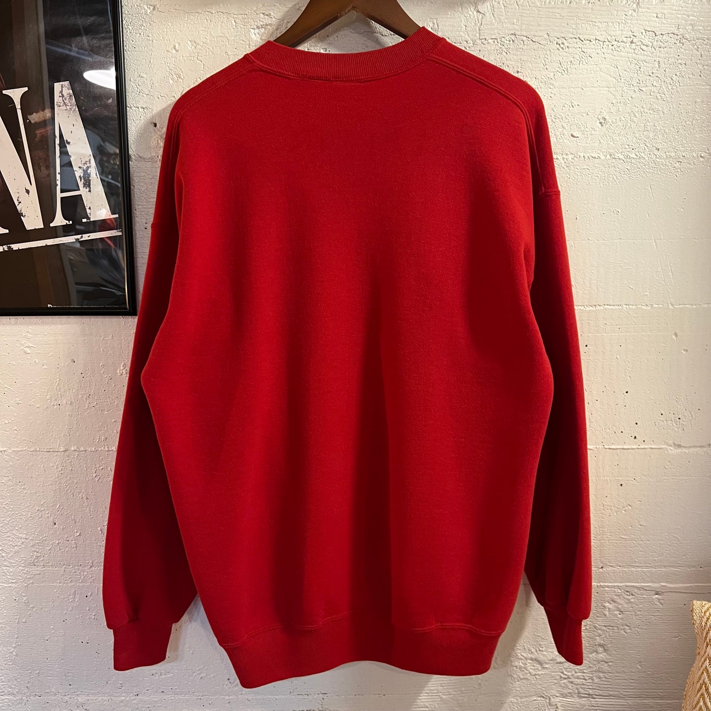 Vintage 1992 Embroidered San Francisco 49ers Taz Looney Tunes Crewneck Sweatshirt - Size XL - Made In USA - Red/Multi