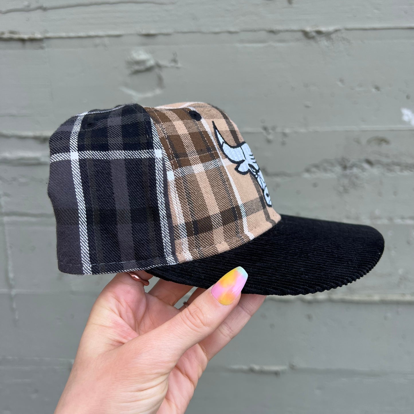 *New* New Era Chicago Bulls Plaid 9Fifty Retro Crown Strapback Hat - O/S - Plaid/Multi