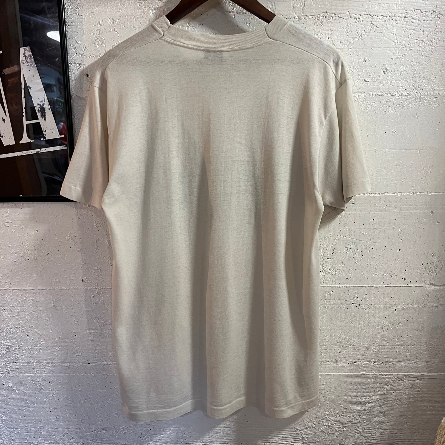 Vintage 90’s Distressed Indiana Landscape Single Stitch Graphic T-Shirt - Size Large - Made In USA - White/Multi