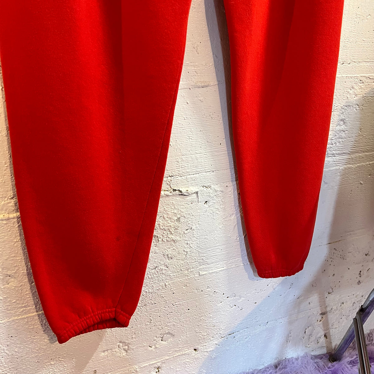 Vintage 90’s Chicago Blackhawks NHL Home Team Advantage Fleece Lined Sweatpants - Size XL (40) - Made In USA - Red