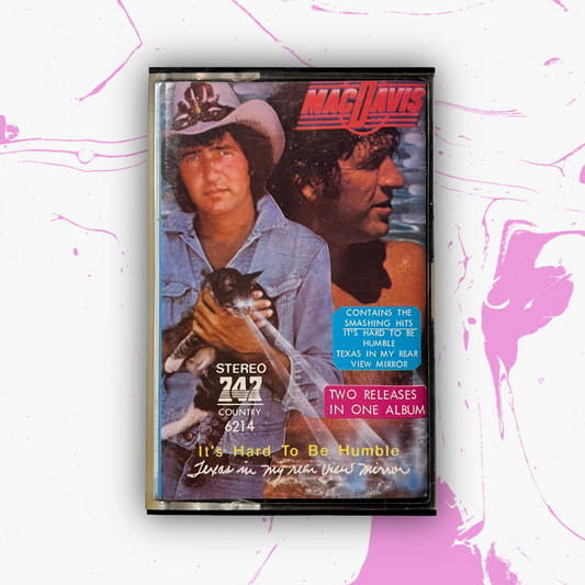 Vintage 1980 Mac Davis 'It's Hard To Be Humble' Cassette Tape