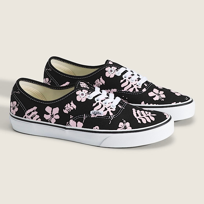 *New* Vans Authentic Archive Floral Print Shoe - Size 7M.8.5W - Black/Pink - VN000Z75B9P