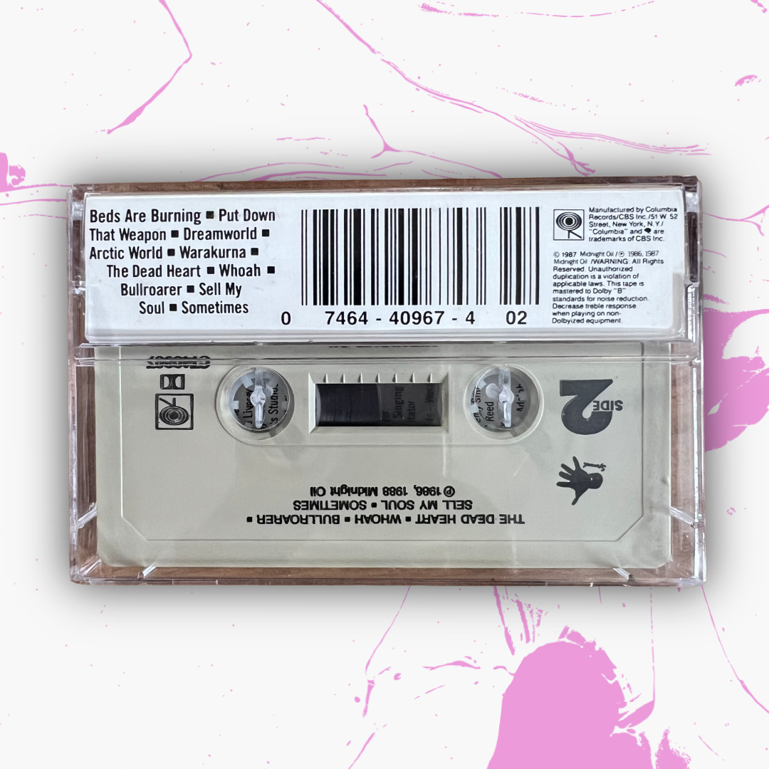 Vintage 1987 Midnight Oil ‘Diesel And Dust’ Cassette Tape