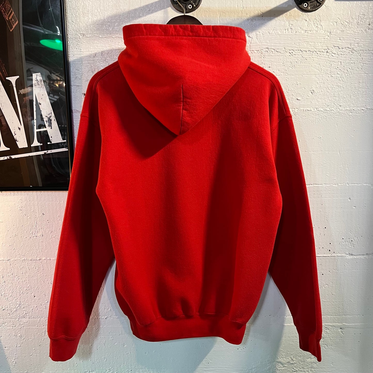 Vintage Western Oregon University Wolves Hoodie Sweatshirt - Size Medium - Red