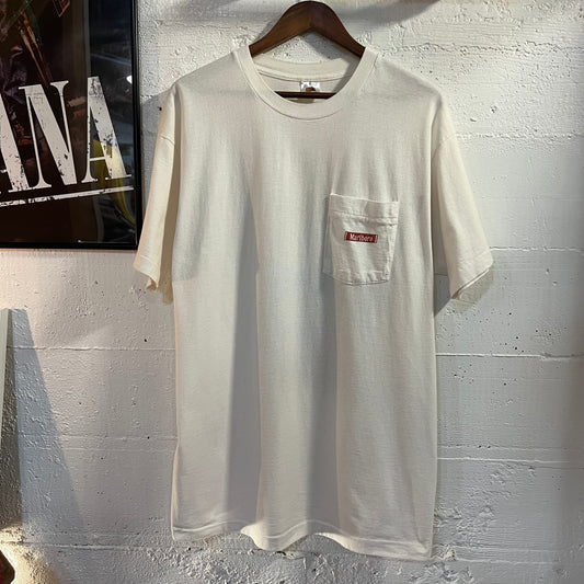 Vintage 90's Marlboro Country Store State Fair Graphic Single Stitch T-Shirt - Size XL - Made In USA - White/Multicolor