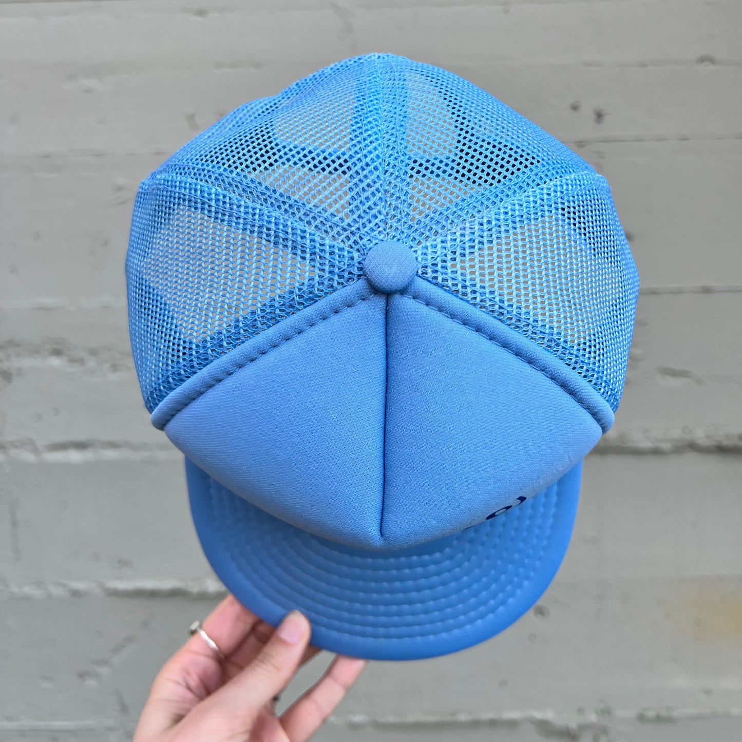 Vintage Schiewe Marine Mesh Snapback Hat - One Size - Blue