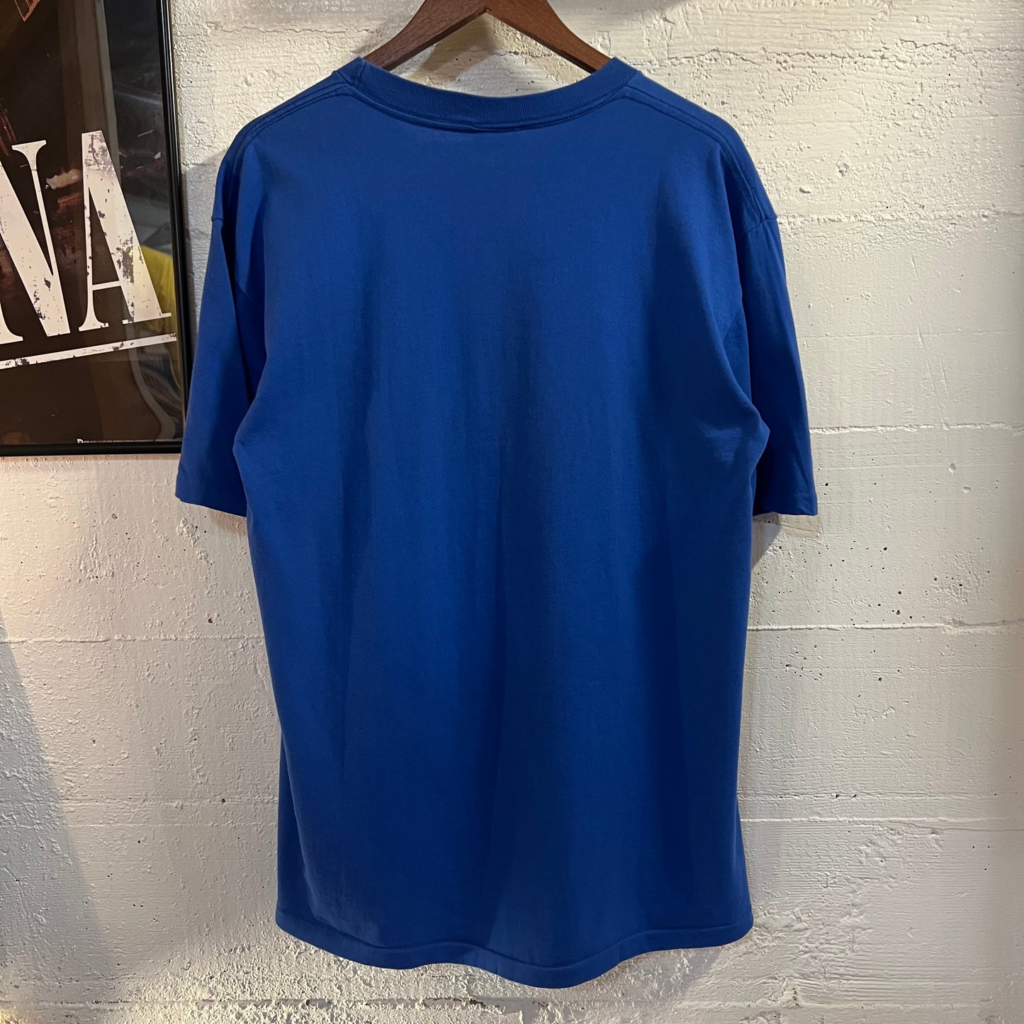Vintage 1994 NFLP Seattle Seahawks ‘Blood, Sweat & Turf’ Single Stitch T-Shirt - Size Large - Made In USA - Blue/White