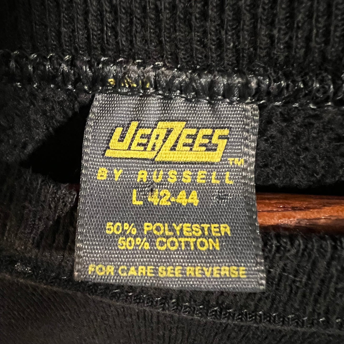 Vintage Early 1980's Illinois National Guard Officer Candidate School (O.C.S.) Raglan Crewneck Sweatshirt - Size Large - Made In USA - Black/Gold