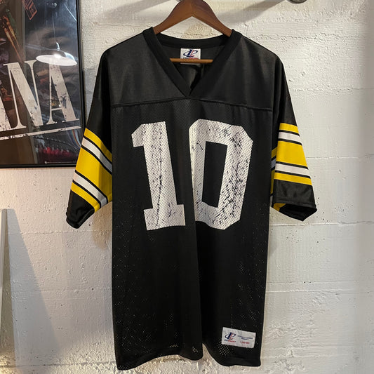 Vintage 90's Logo Athletic Pittsburgh Steelers Kordell Stewart Football Jersey - Size Large (46-48) - Black/White/Yellow