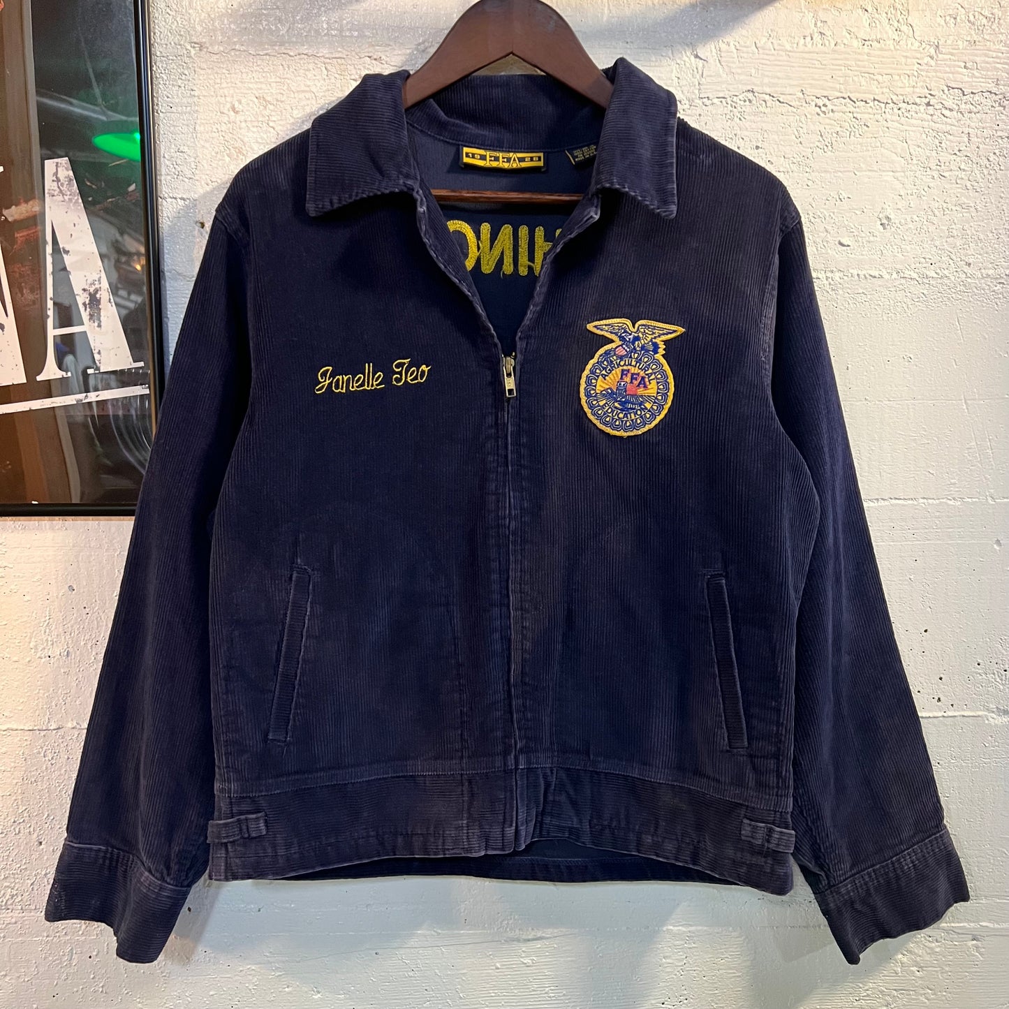 Vintage 2000's FFA 'Future Farmers Of America' Corduroy Jacket - Size 36 (S) - Made In USA
