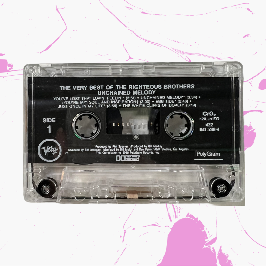 Vintage 1990 The Righteous Brothers 'Unchained Melody' Cassette Tape