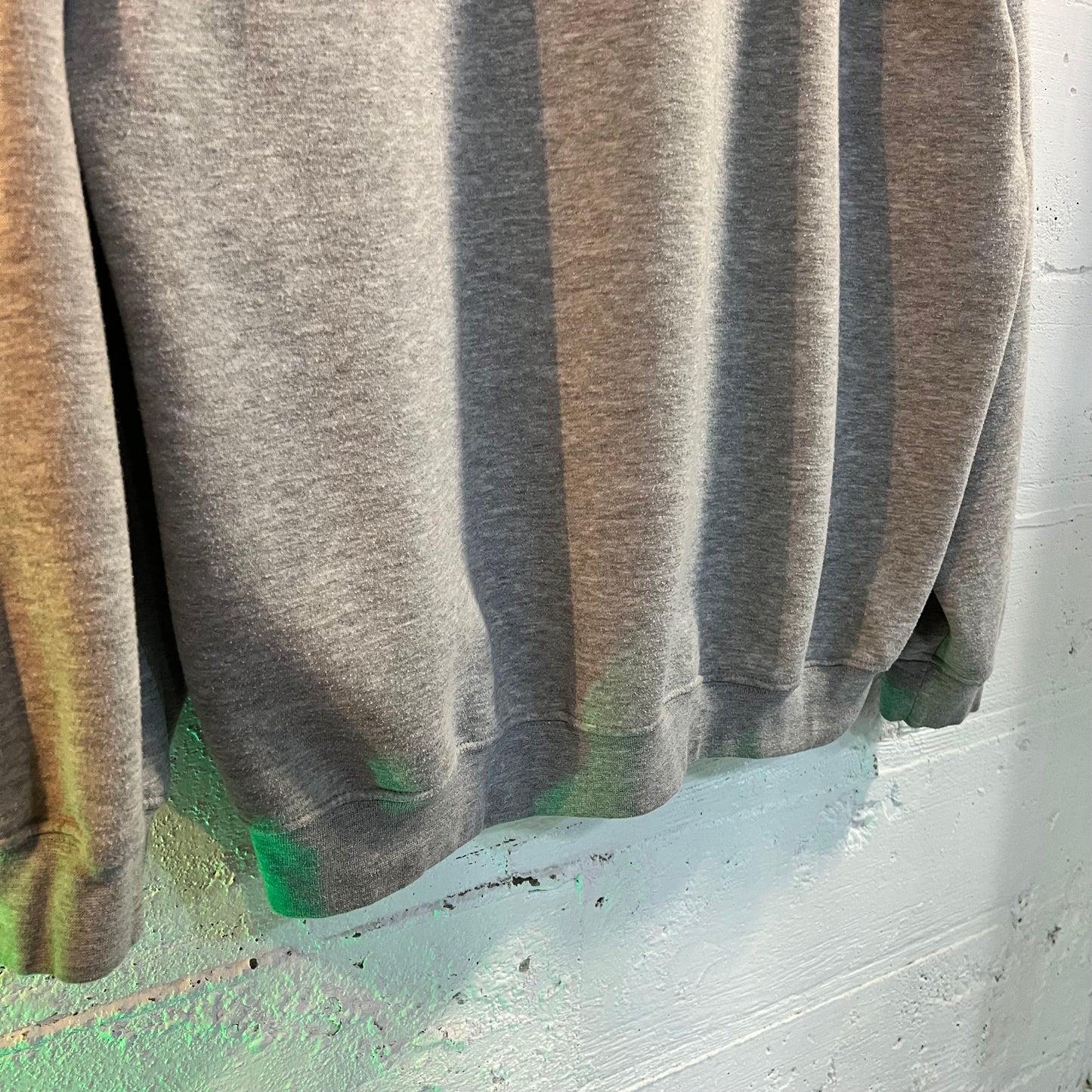Vintage Distressed Collegiate ‘P’ Crewneck Sweatshirt - Size 2XL - Made In USA - Grey/Maroon