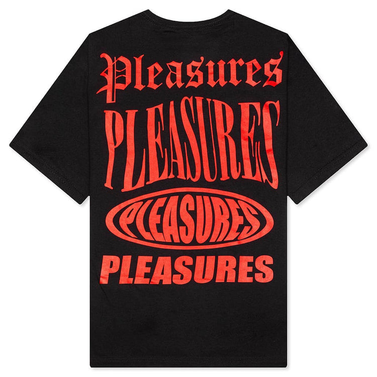 *New* Pleasures Stack T-Shirt - Size Medium - Black/Red