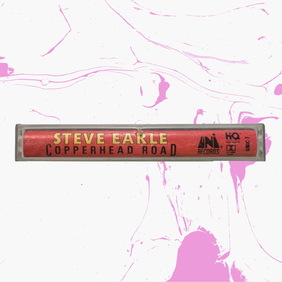 Vintage 1988 Steve Earle 'Copperhead Road' Cassette Tape