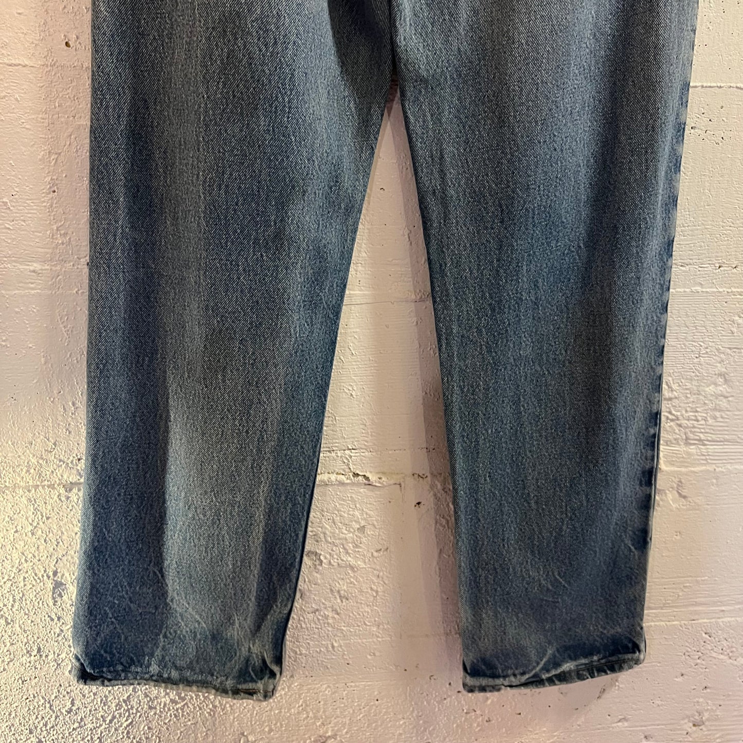 Vintage 90's Prison Blues Faded Straight Leg Denim Jeans - Size 34" - Made In USA - 100% Cotton