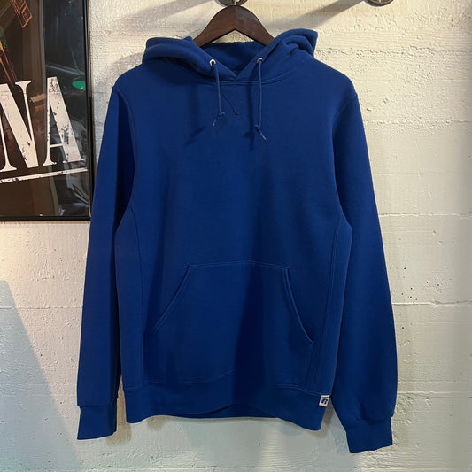 Vintage Russell Athletic Heavyweight Blank Hoodie Sweatshirt - Size Small - Royal Blue