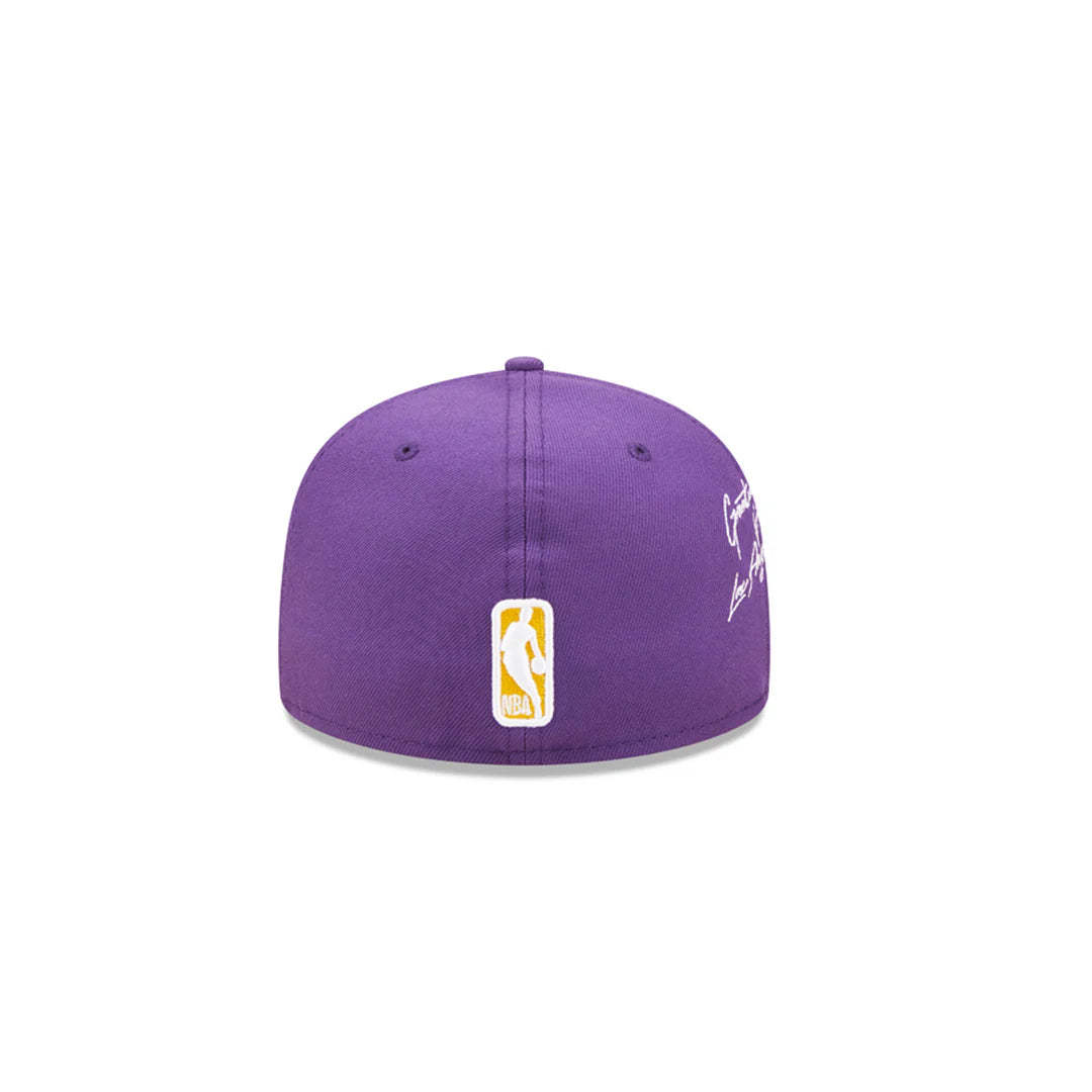 New Era 59Fifty Los Angeles Lakers Icon Fitted Hat - 7 1/2 - Purple