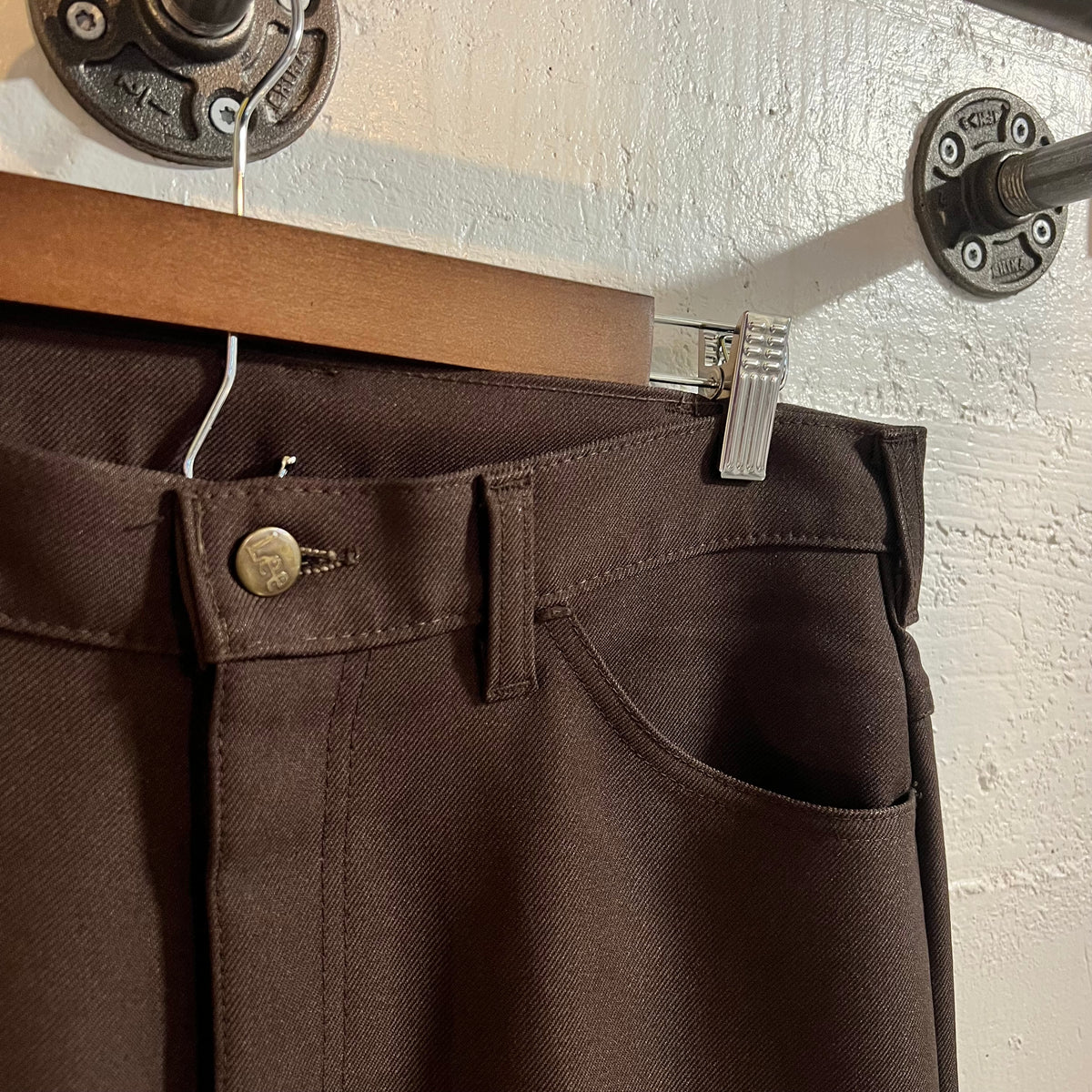 Vintage 90's Lee Western Cut Pleated Pants - Size 32" x 28" - Made In USA - Brown