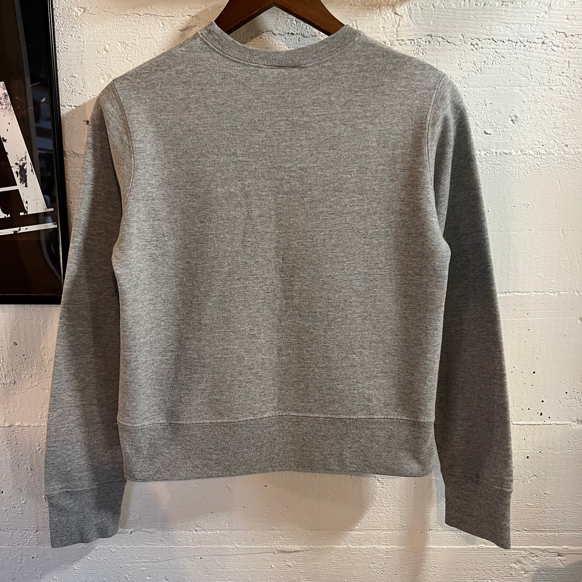 Vintage 90’s Ralph Lauren Polo Jeans Co. Crewneck Sweatshirt - Size Youth Small - Made In USA - Heather Grey/Black