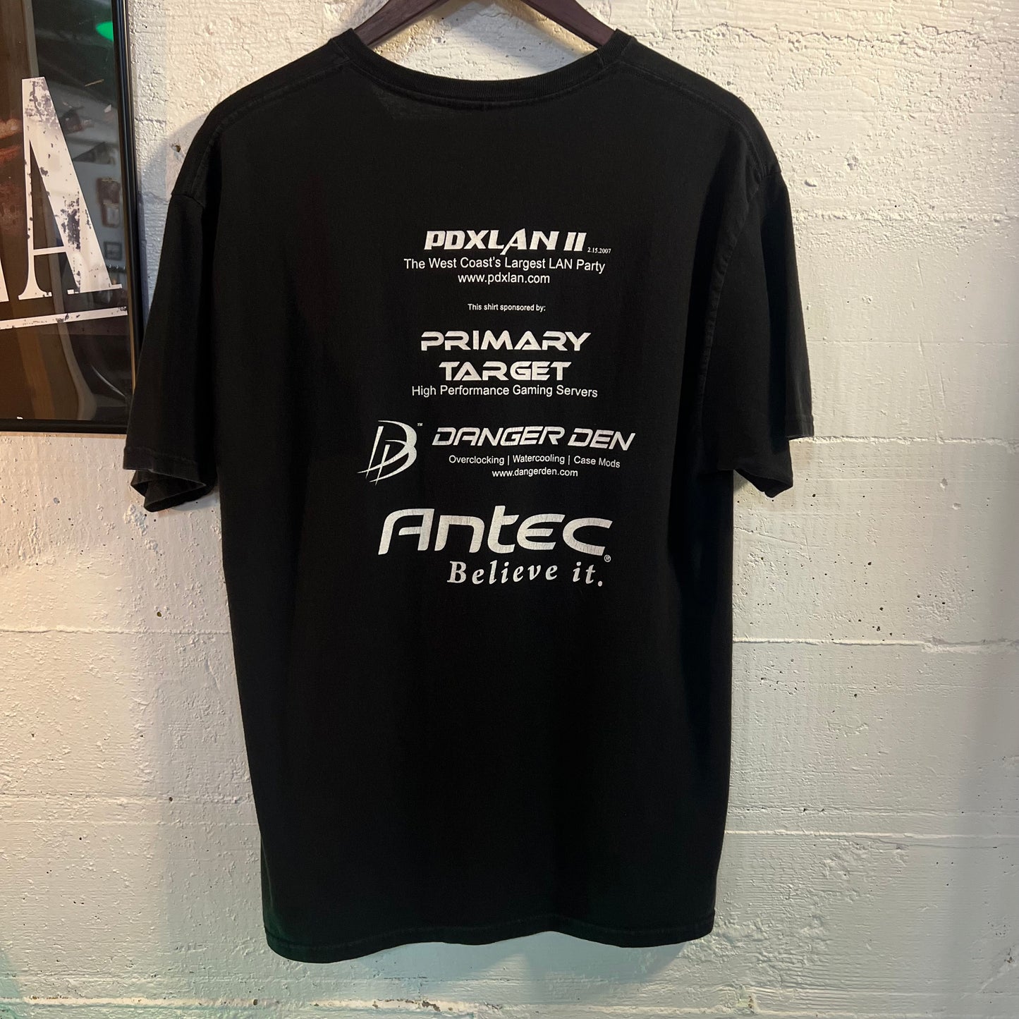 2007 PDXLAN II Gaming ‘Storm Trooper’ T-Shirt - Size Large - Black/White
