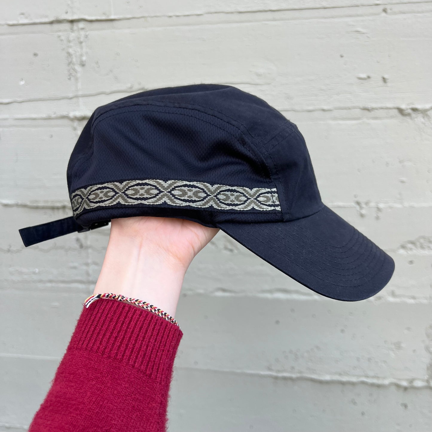 Vintage Teva 5-Panel Mesh Hiking Camp Cap - O/S - Black/Multi