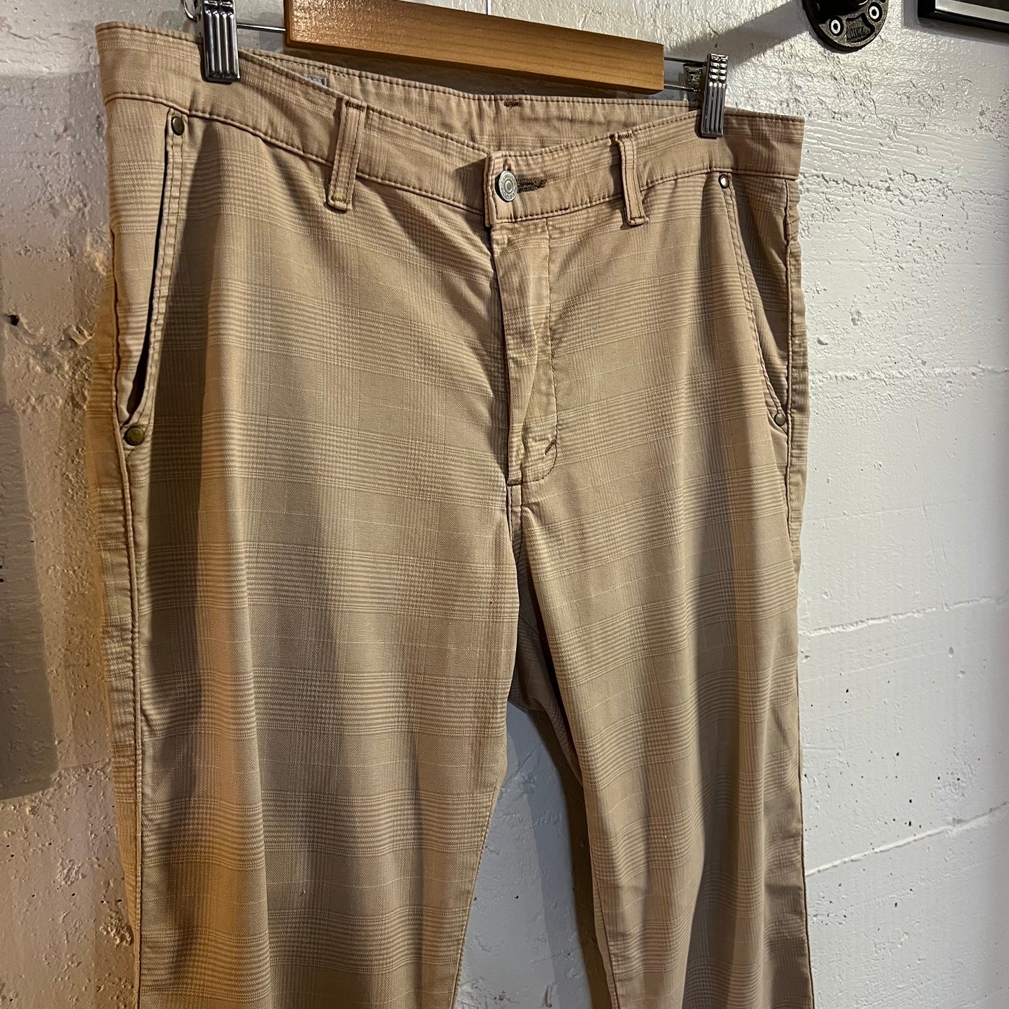 Edwin International Basic Made In Japan Tartan Plaid Pants - Size - Made In Japan - Tan/Beige