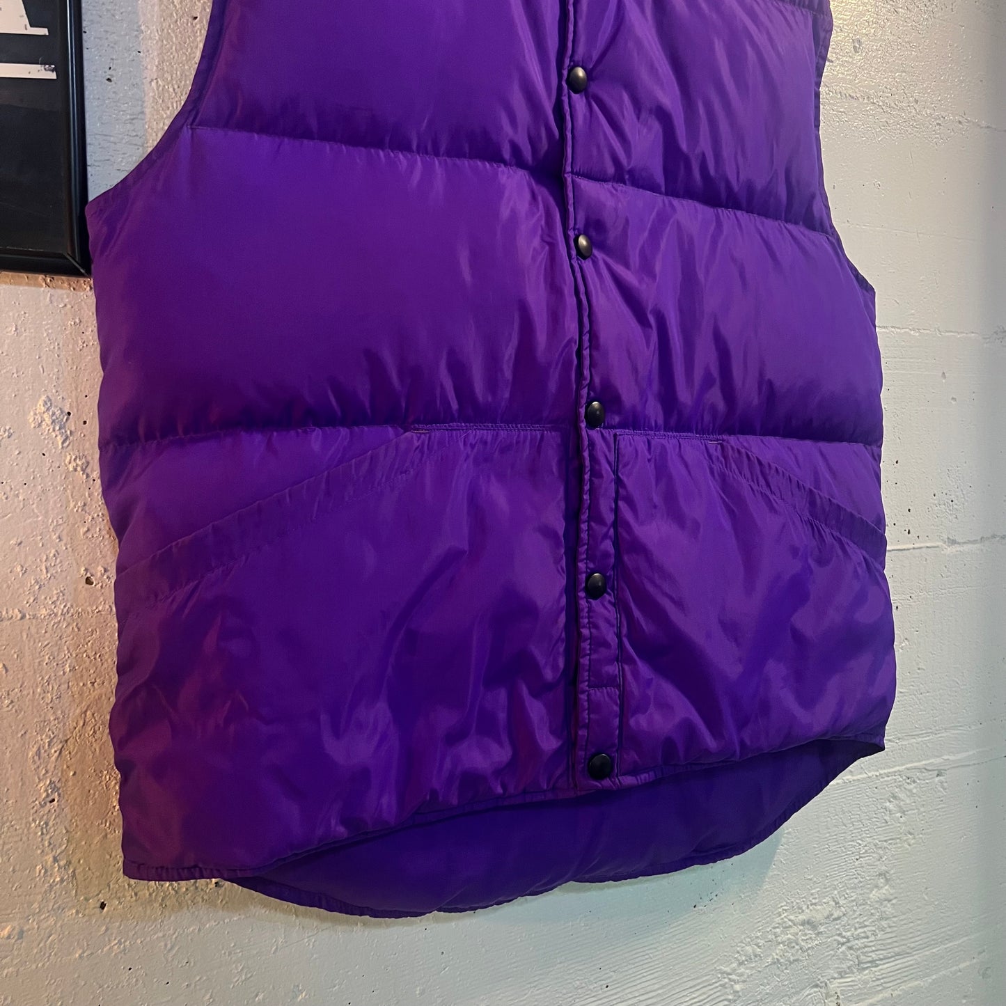 Vintage 90's Lands' End Goose Down Puffer Vest - Size Medium - Purple