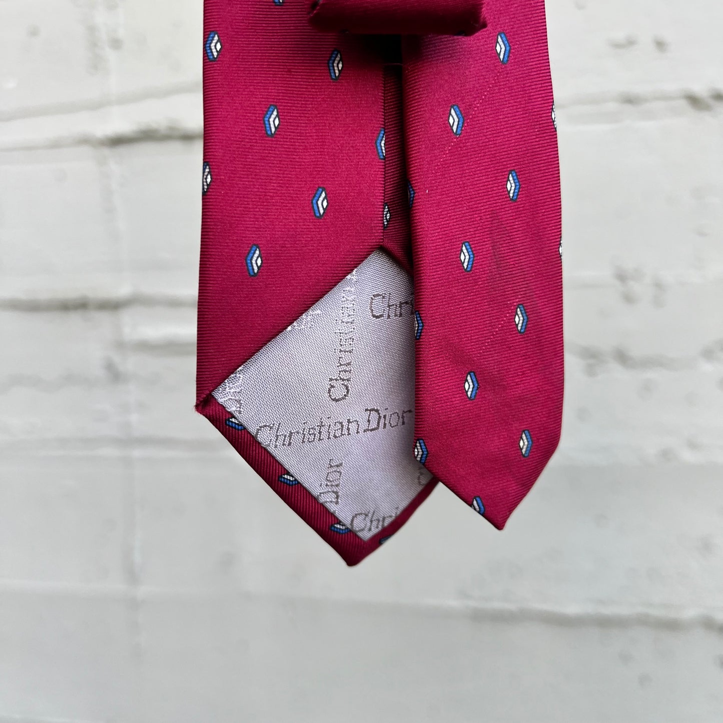 Vintage 90's Christian Dior Paris All Silk Paisley Necktie