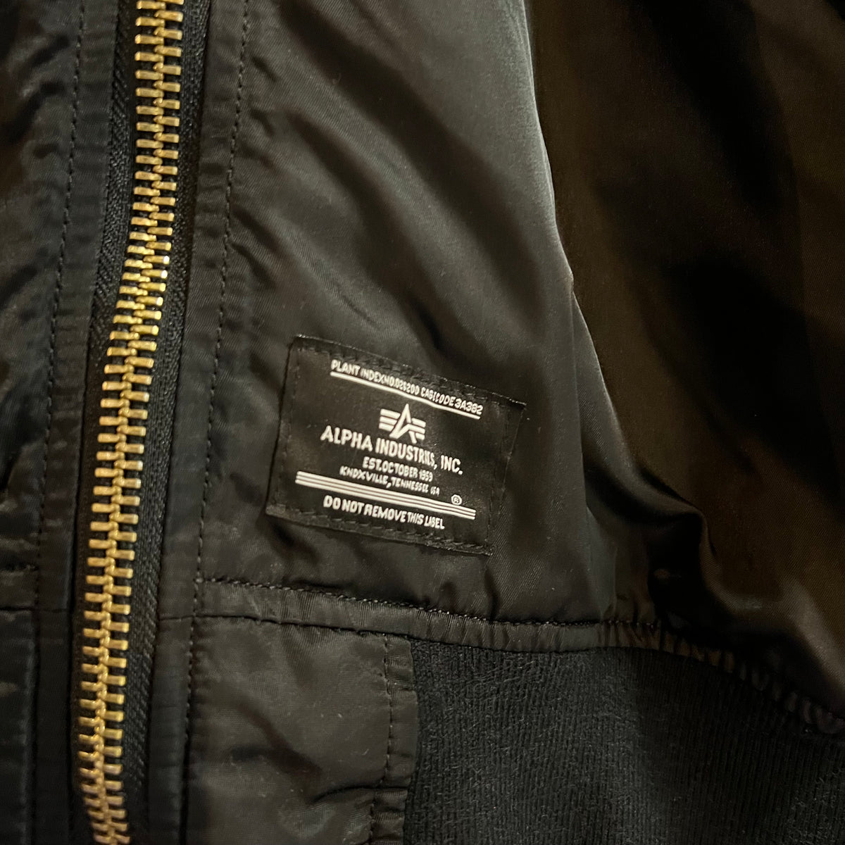 Alpha Industries L-2B MOD GEN II BOMBER JACKET Bomber Flight Jacket - Size Medium - Black/Gray