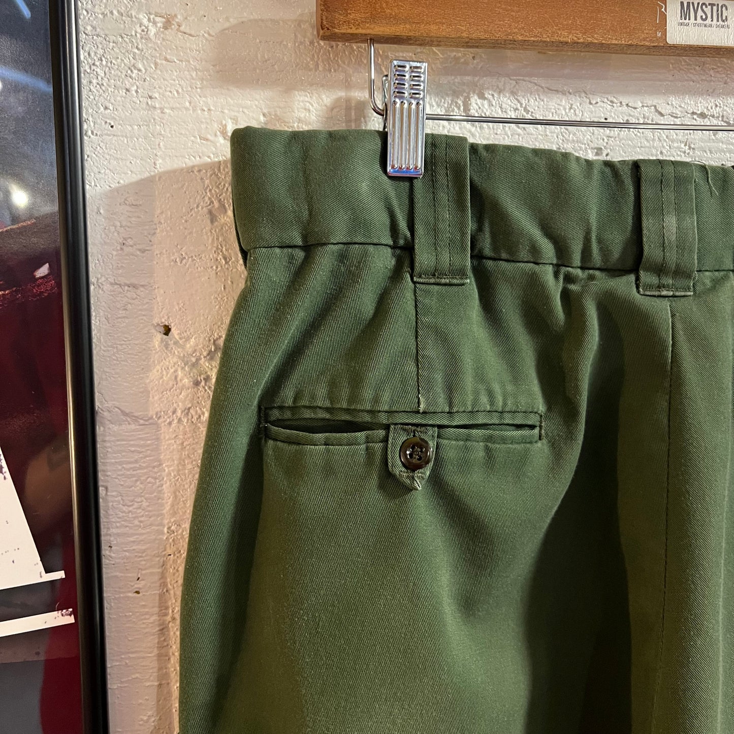 Vintage Flying Cross Olive Drab Tactical Cargo Pants - Size 35 - Cotton/Poly Blend - Olive Drab