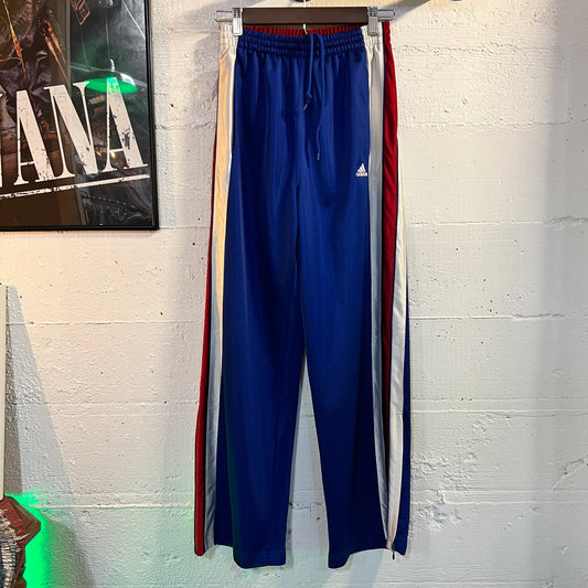 Vintage 2005 Adidas Striped Track Pants - Size 26"-28" - Red/White/Blue