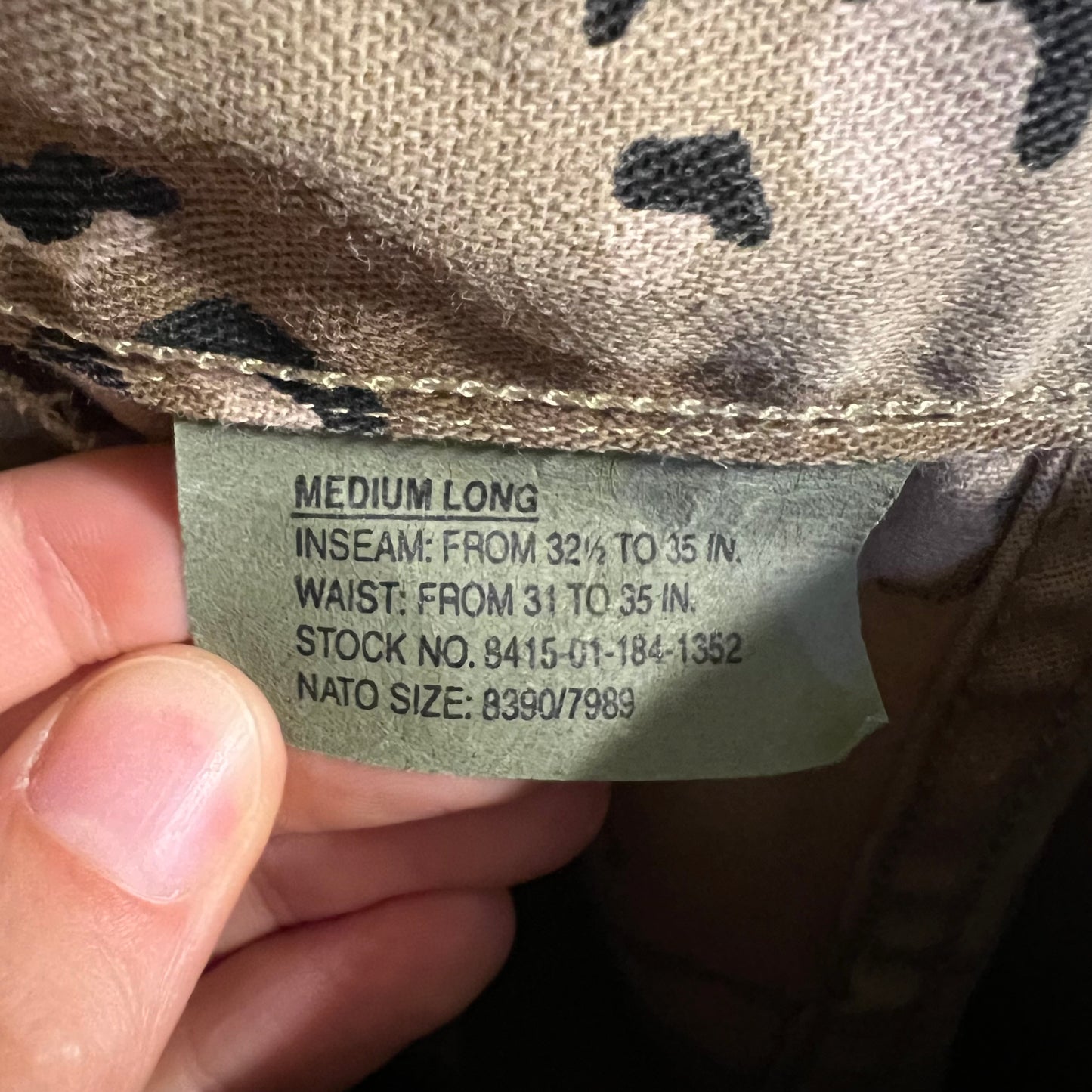 Vintage 2000's Tru-Spec Chocolate Chip Desert Camo BDU Pants - Size 32" - Camo/Multi