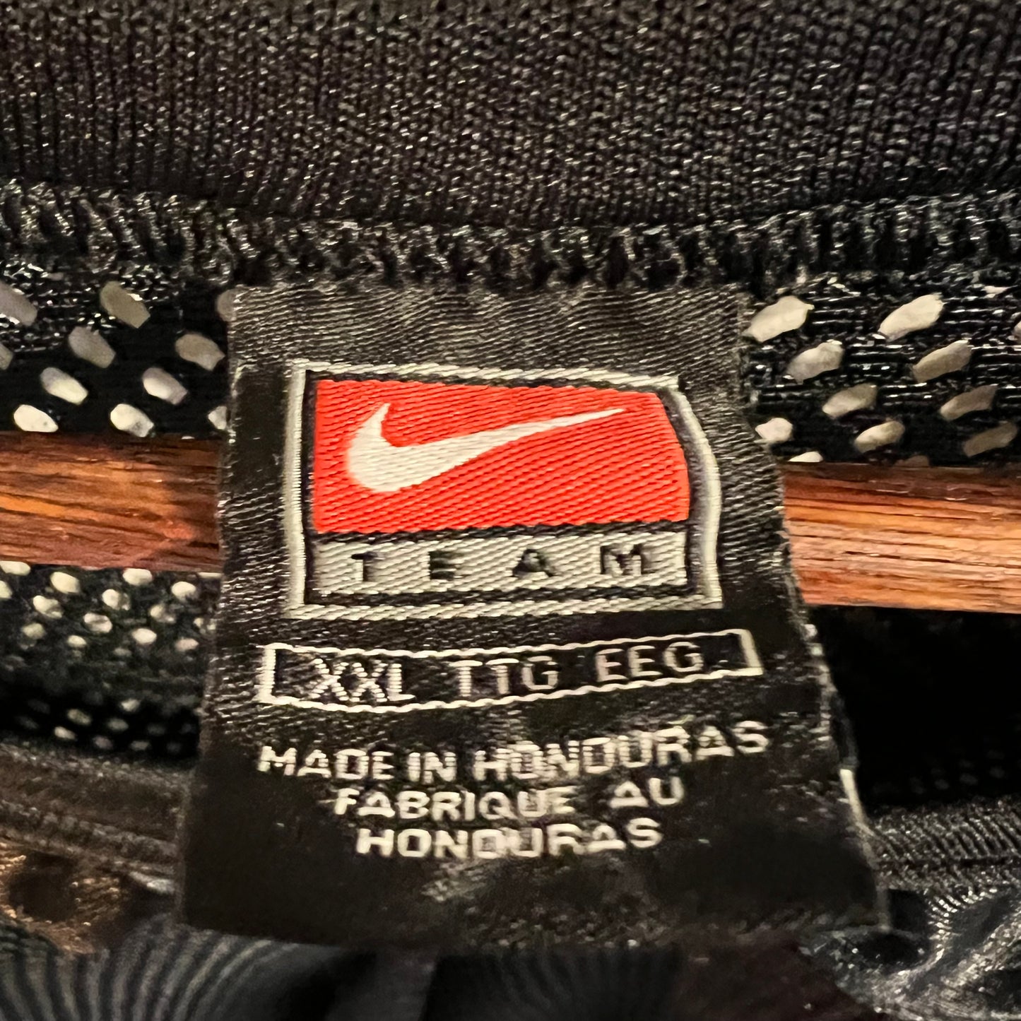 Vintage Nike Team Mesh Football Style Jersey - Size 2XL - Black