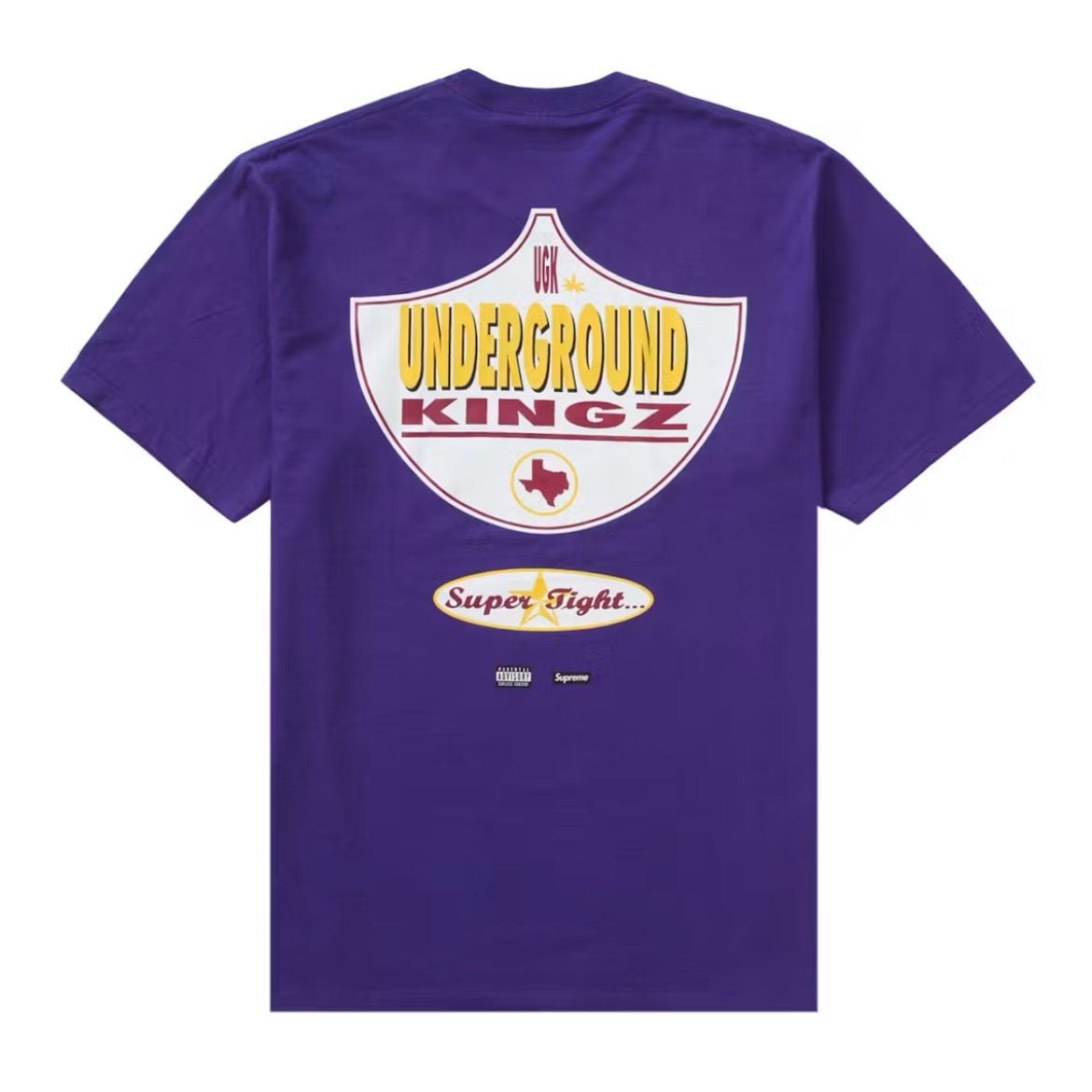 *New* Supreme x UGK 'Super Tight' T-Shirt (SS24)   - Size XL - Purple - Made In USA - 100% Cotton