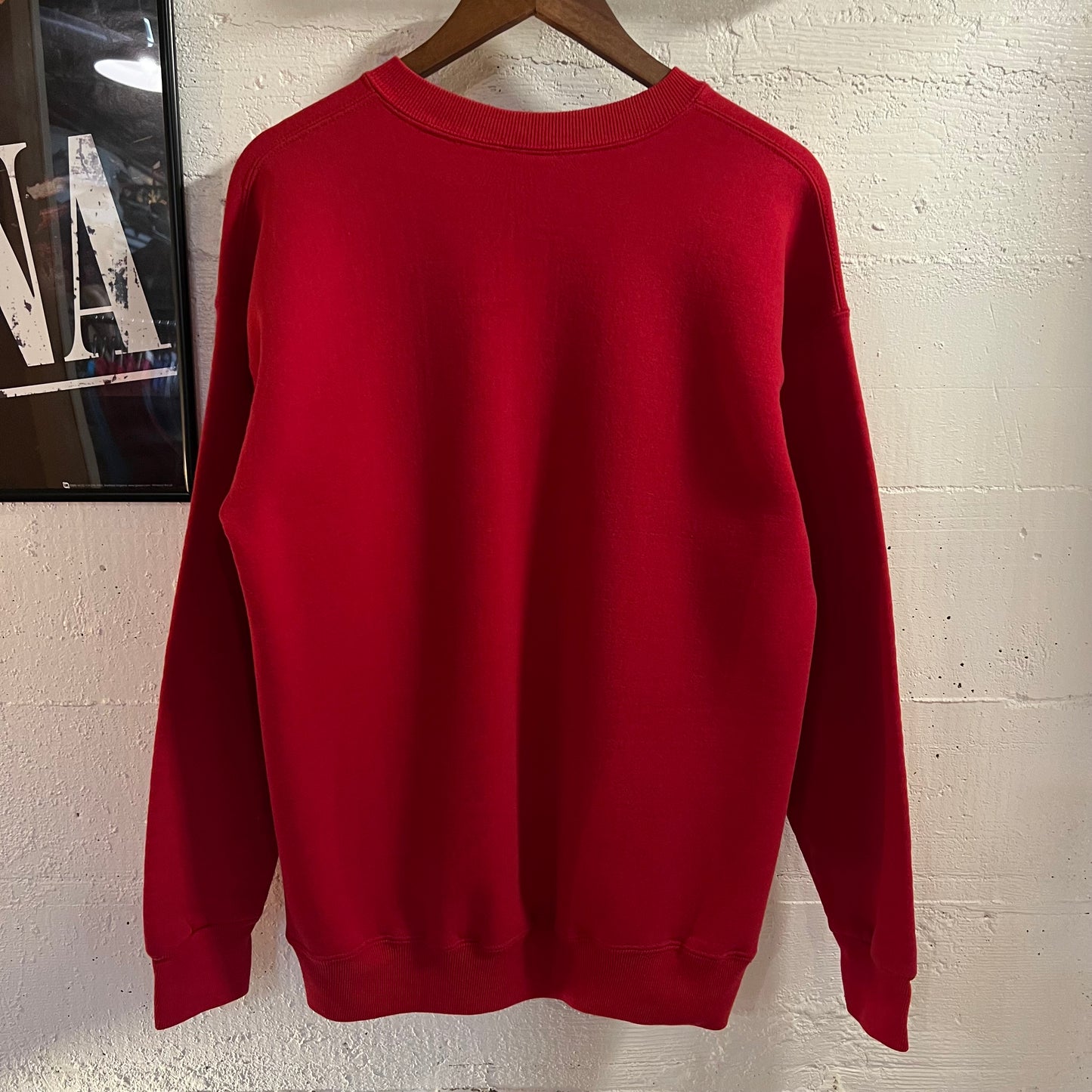 Vintage 90’s Lee Sturdy Sweats Heavyweight Blank Crewneck Sweatshirt - Size Large - Red