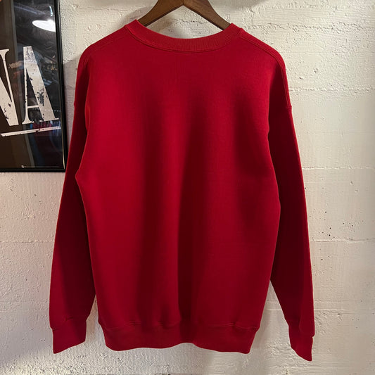 Vintage 90’s Lee Sturdy Sweats Heavyweight Blank Crewneck Sweatshirt - Size Large - Red