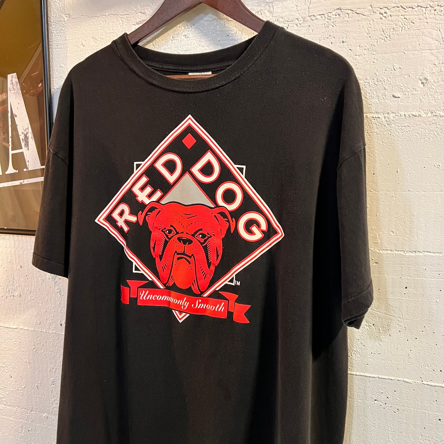 Vintage 90's Red Dog Lager Single Stitch Graphic T-Shirt - Size XL - Black/Red