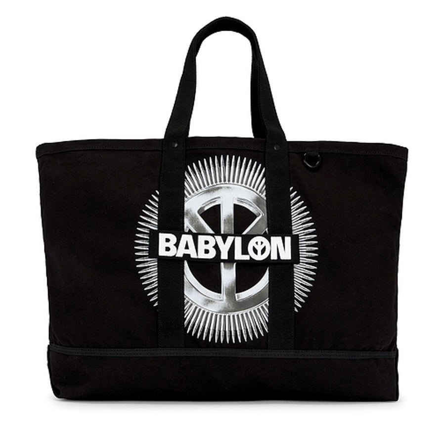 *New* Babylon Bullet Canvas Tote Bag - O/S - Black