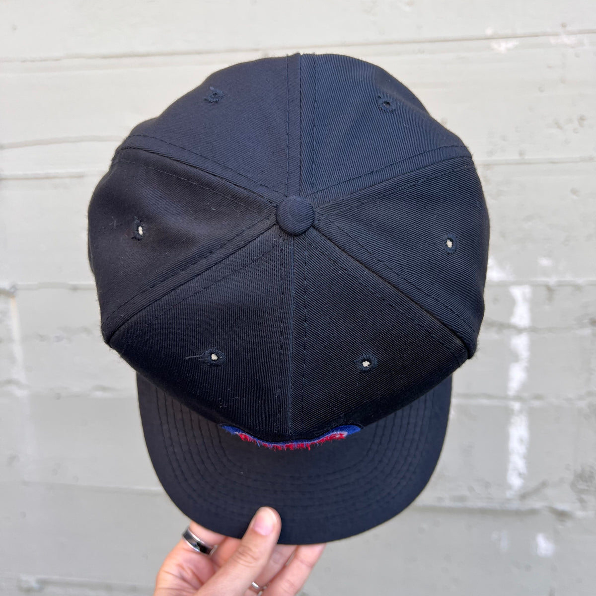 Vintage 90's Detroit Pistons Embroidered Snapback Hat - O/S - Black/Blue/Red/White
