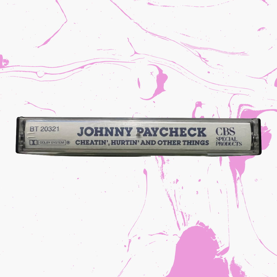 Vintage 1988 Johnny Paycheck 'Cheatin', Hurtin' And Other Things' Cassette Tape
