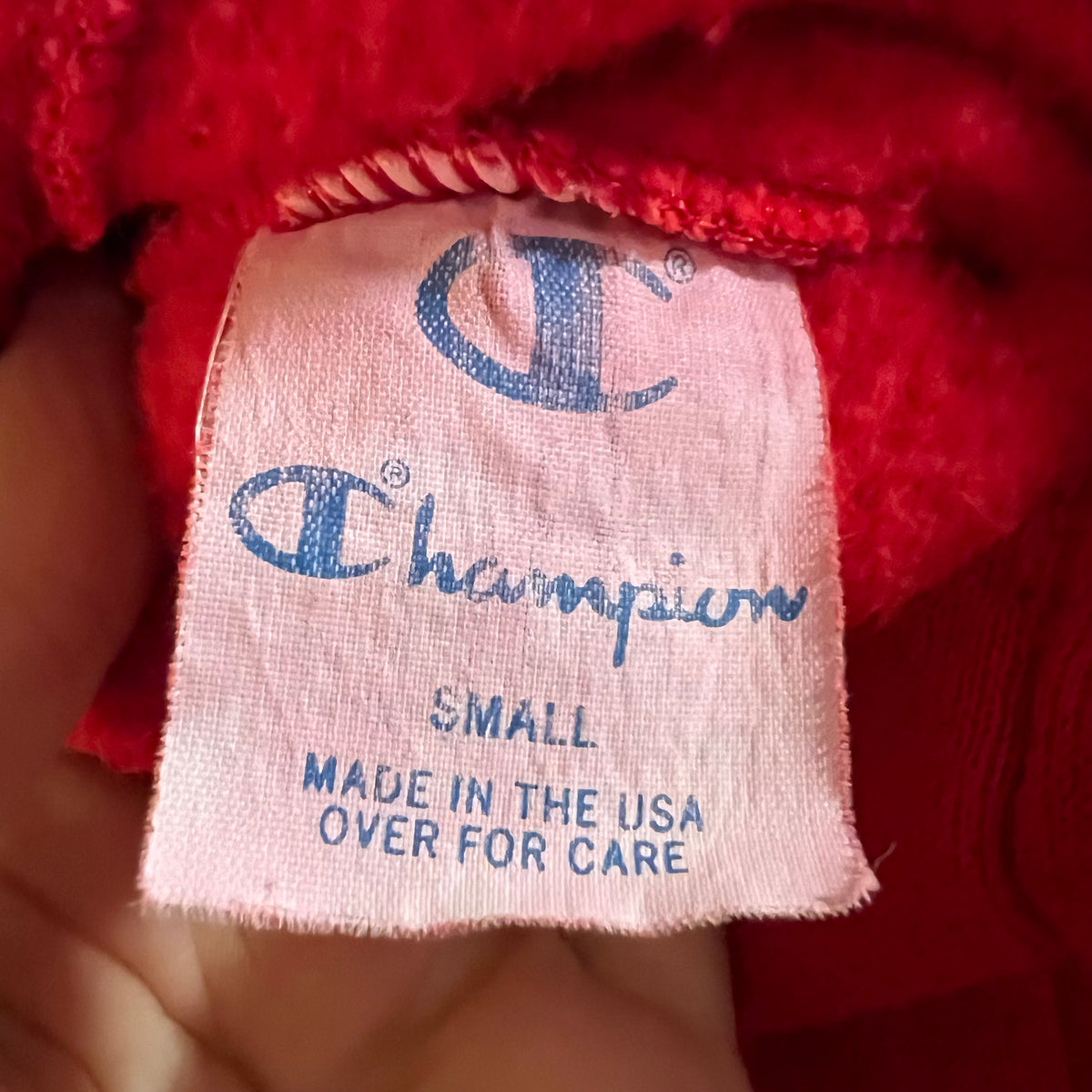 Vintage 80’s Champion Rocky Run Adjustable Waist Sweatpants - Size Small - Made In USA - Red
