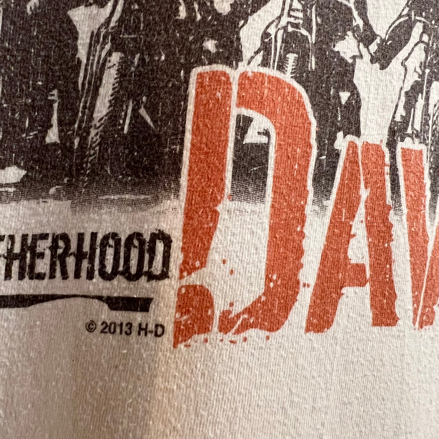 Y2K Harley Davidson Brotherhood Double Sided Graphic T-Shirt - Size XL - White - 100% Cotton