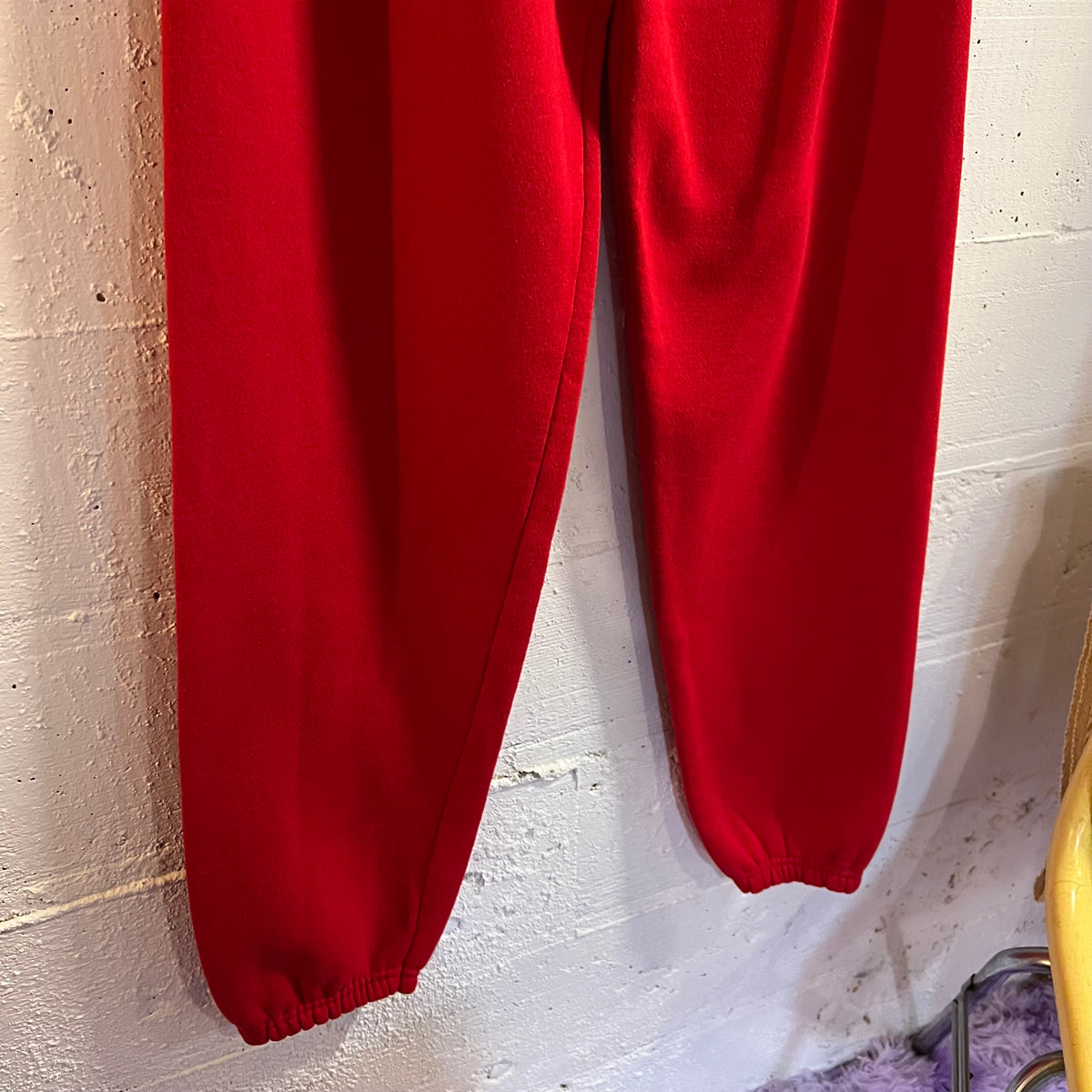 Vintage 80’s Champion Rocky Run Adjustable Waist Sweatpants - Size Small - Made In USA - Red
