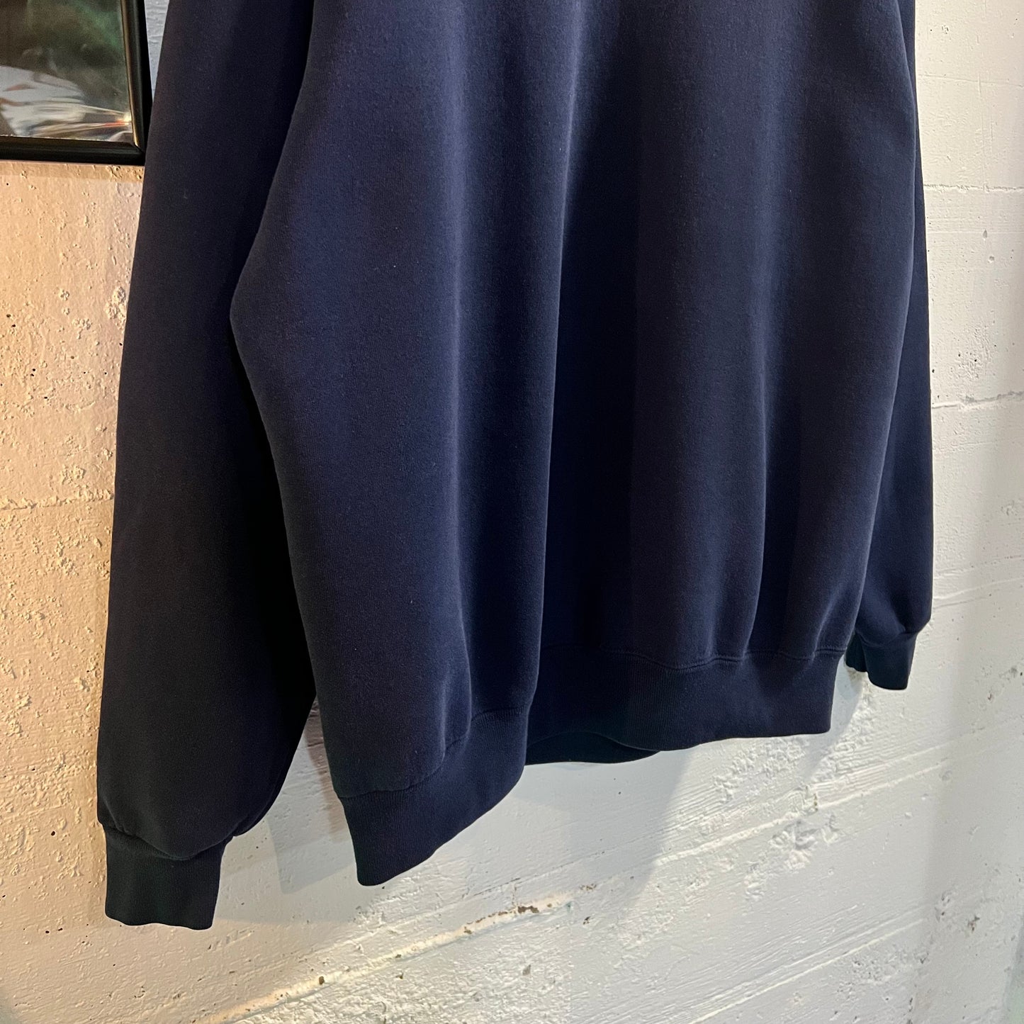 Vintage 90's Jerzees Blank Crewneck Sweatshirt - Size XL - Navy