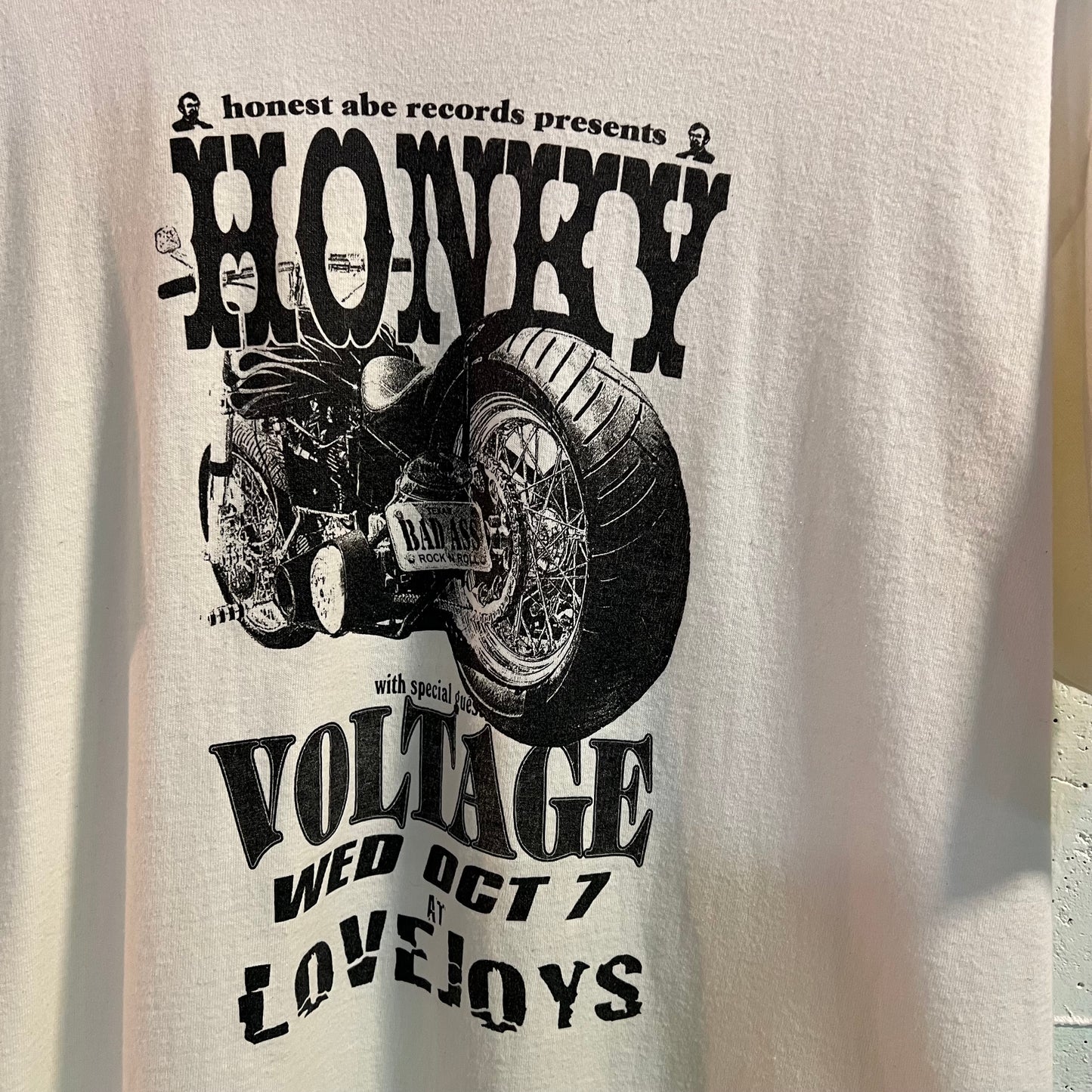 Vintage Rare Late 90's Honky Jeff Pinkus Single Stitch Band T-Shirt - Size XL - White